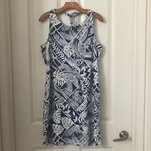 Tommy Bahama Blue/White Printed Dress